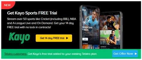 Free trial on Kayo .